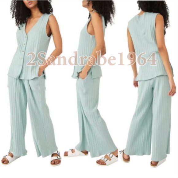 Free People Dana Set - April Mist, Size: Medium - Picture 6 of 13